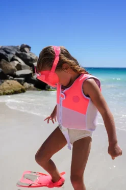 Floaties & Swim Aids|Floaties & Swim Aids^Sunny Life Melody The Mermaid Swim Vest 2-3 Years Neon Pink