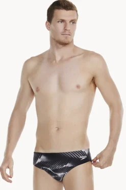 Briefs^Speedo Mens Attrex 2.0 7cm Brief Black/charcoal