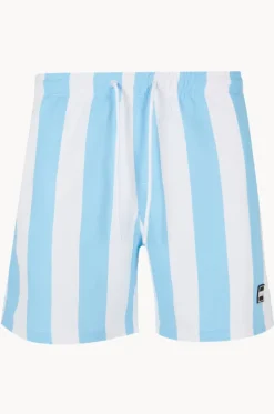 Boardshorts^Urban Classics Mens Bar Stripe Swim Short Blue/white