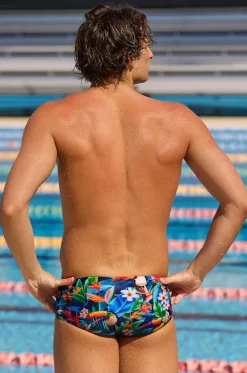 Trunks^Funky Trunks Mens Birdie Wordie Trunk Navy/multi