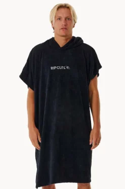 Towel Robes & Ponchos|Towel Robes & Ponchos^Rip Curl Mens Brand Hooded Towel Black/grey