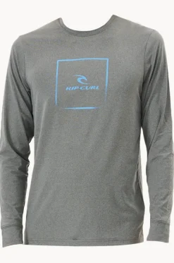 Rashies^Rip Curl Mens Corp Icon Suntop Grey