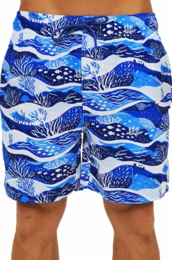 Boardshorts^Coast Mens Deep Sea Swim Short Blue