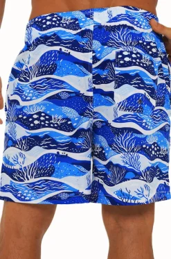 Boardshorts^Coast Mens Deep Sea Swim Short Blue