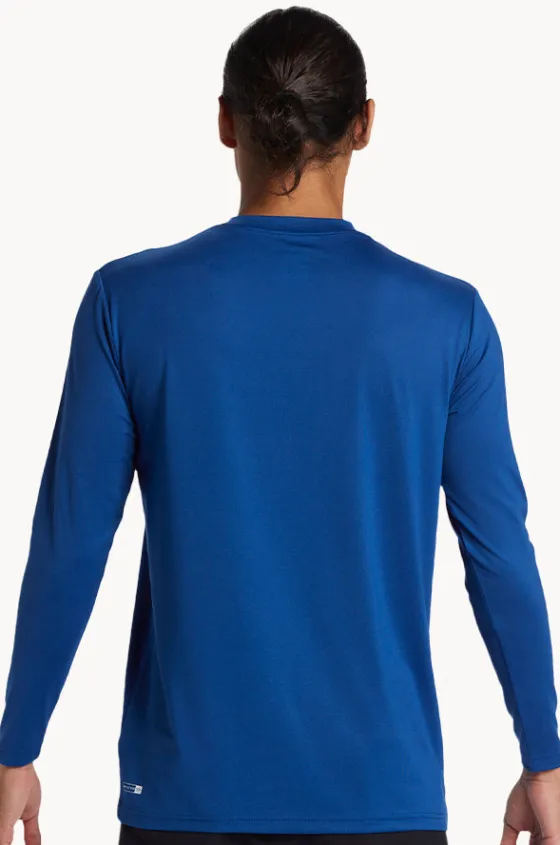 Rashies^Quiksilver Mens DNA Bubble Logo Long Sleeve Suntop Monaco