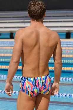 Trunks^Funky Trunks Mens Fault Lines Trunk Multi