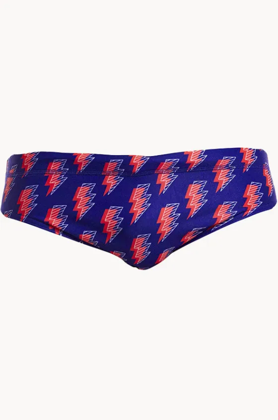 Briefs^Funky Trunks Mens Flash Brief Navy/red