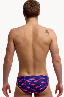 Briefs^Funky Trunks Mens Flocked Up Brief Purple/pink