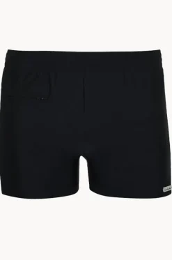 Trunks^Wavebreaker Mens Geo Splice Zip Swim Short Black/Red
