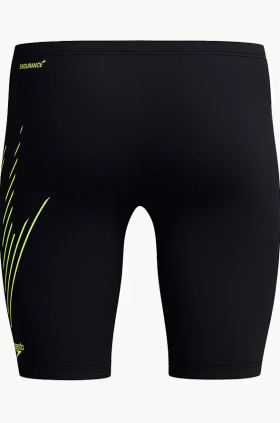 Jammers^Speedo Mens Hyperboom Placement Jammer Black/yellow