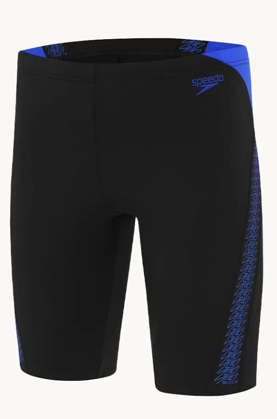 Jammers^Speedo Mens Hyperboom Splice Jammer Black/cobalt