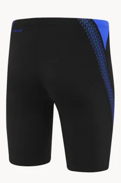 Jammers^Speedo Mens Hyperboom Splice Jammer Black/cobalt