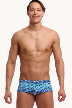 Trunks^Funky Trunks Mens Jack Stack Trunk Blue