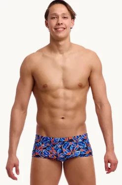 Trunks^Funky Trunks Mens Leaf Blower Trunk Navy/orange