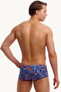 Trunks^Funky Trunks Mens Leaf Blower Trunk Navy/orange