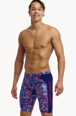 Jammers^Funky Trunks Mens Mad Cat Jammer Navy/orange