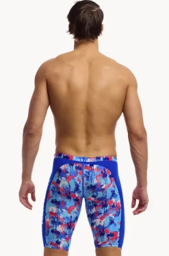 Jammers^Funky Trunks Mens Messy Messy Messy Jammer Blue/red