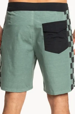 Boardshorts^Quiksilver Mens Original Arch Hempstretch 18" Boardshort Green