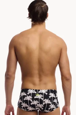 Trunks^Funky Trunks Mens Palm Night Trunk Black/white