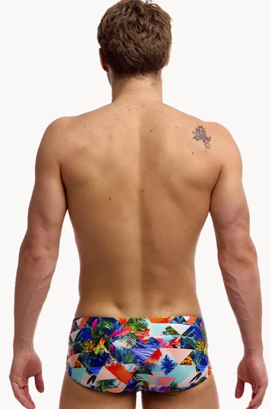 Trunks^Funky Trunks Mens Palm Prism Trunk Multi