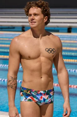 Trunks^Funky Trunks Mens Palm Prism Trunk Multi