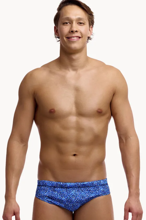 Briefs^Funky Trunks Mens Pebble Beach Brief Blue