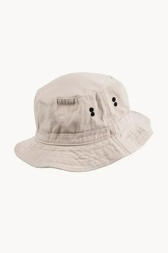 Headwear^Cherry Red Mens Plain Bucket Hat Stone