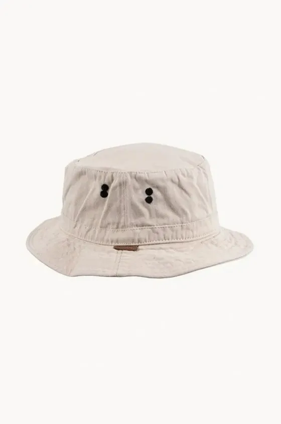 Headwear^Cherry Red Mens Plain Bucket Hat Stone