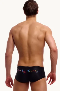 Trunks^Funky Trunks Mens Pride Alive Trunk Black/multi