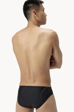 Briefs^Speedo Mens Printed Movement Brief Black