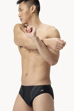 Briefs^Speedo Mens Printed Movement Brief Black