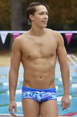 Trunks^Funky Trunks Mens Remarkables Trunk Purple/aqua