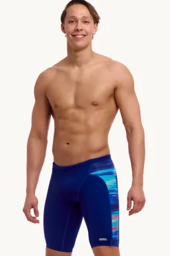 Jammers^Funky Trunks Mens Storm At Sea Jammer Blue/orange