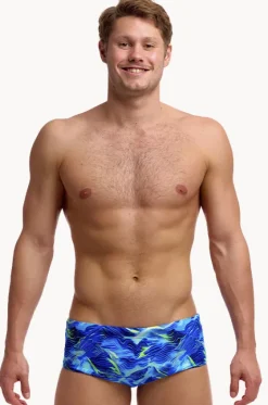 Trunks^Funky Trunks Mens Storm Chaser Trunk Blue/Yellow