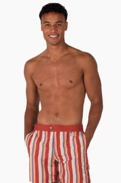 Boardshorts^Coast Mens Stripe Boardshort Tabasco