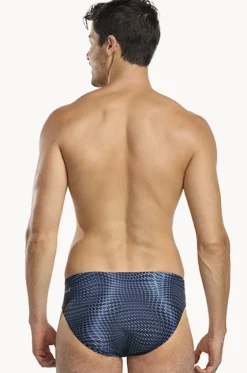 Briefs^Speedo Mens Tech Allover 7cm Brief Peacoat