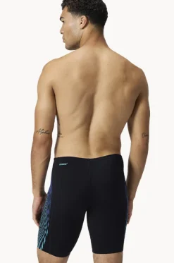 Jammers^Speedo Mens Tech Panel Jammer Black/cobalt
