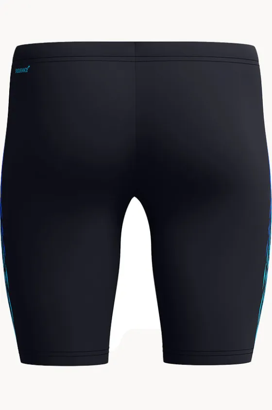 Jammers^Speedo Mens Tech Panel Jammer Black/cobalt