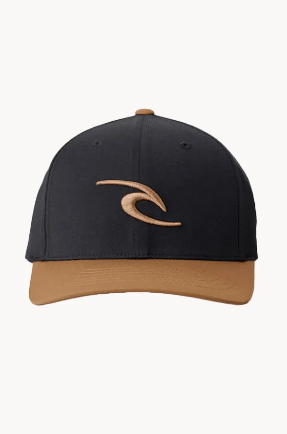 Headwear^Rip Curl Mens Tepan 2.0 Flexfit Cap Black/tan