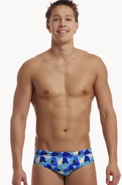 Briefs^Funky Trunks Mens Tetra Tonic Brief Blue