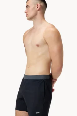 Boardshorts^Speedo Mens The Lookout Solid 16" Volley Boardshort Black