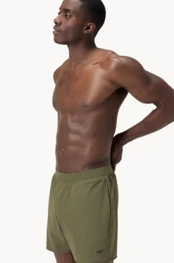 Boardshorts^Speedo Mens The Lookout Solid 16" Volley Boardshort Olive