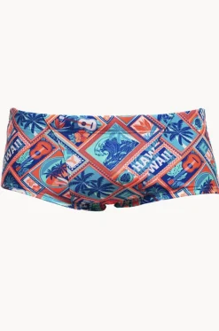 Trunks^Funky Trunks Mens Tiki Tango Trunk Aqua/orange