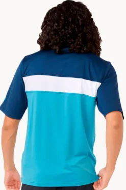 Rashies^Rip Curl Mens Undertow Short Sleeve Suntop Ocean