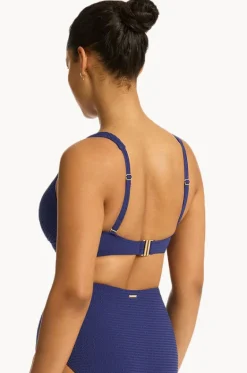 Bikini Tops^Sea Level Messina Cross Front Bra French navy