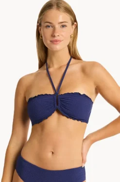 Bikini Tops^Sea Level Messina Ring Bandeau French navy