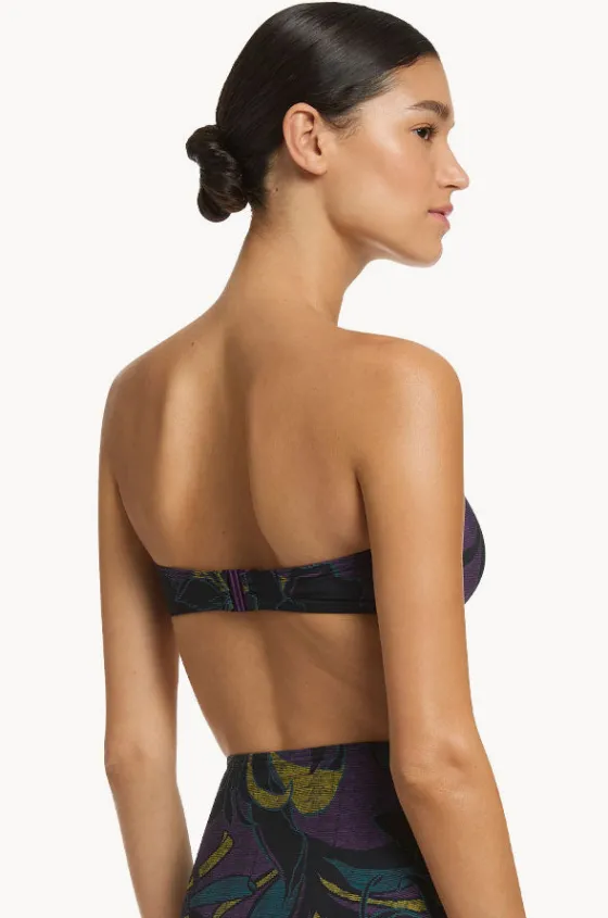 Bikini Tops^Jets Midnight Tropical Bandeau Amethyst