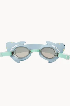 Goggles|Goggles^Sunny Life Mini Salty The Shark Swim Goggle Aqua