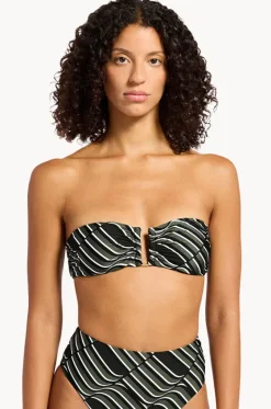 Bikini Tops^Jets Mirage U Trim Bandeau Cacti