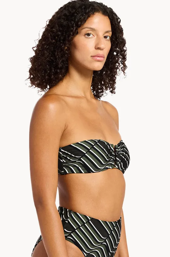 Bikini Tops^Jets Mirage U Trim Bandeau Cacti
